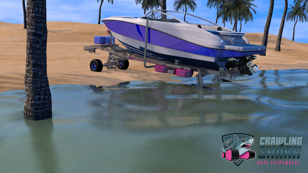 Remorque porte-bateau Crawling Shark