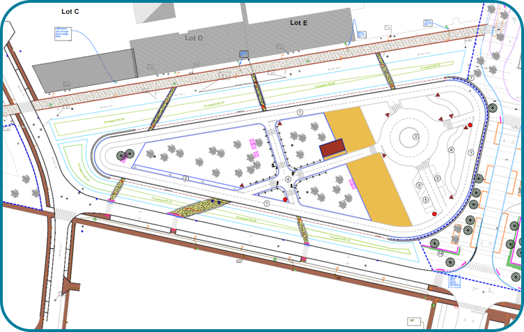 Plan de la piste Gyrovia